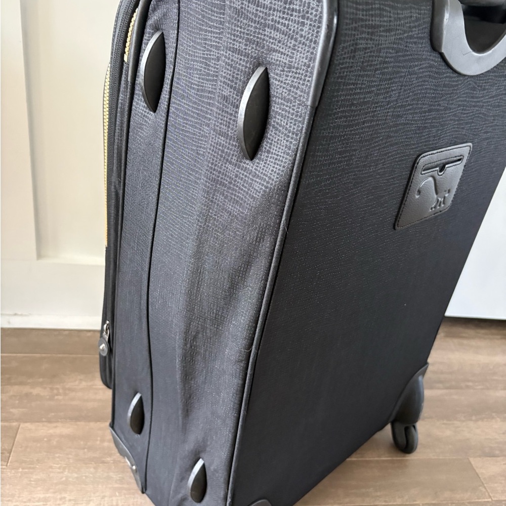 Kipling Black Rolling Spinner Luggage with Front Zip Pockets - Picture 8 of 13